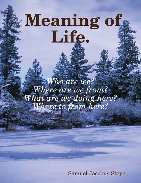 Meaning of Life, Samuel Jacobus Steyn