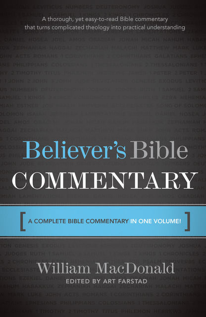Believer's Bible Commentary, William MacDonald
