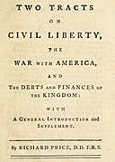 Two Tracts on Civil Liberty, the War with America, and the Debts and Finances of the Kingdom, Richard Price