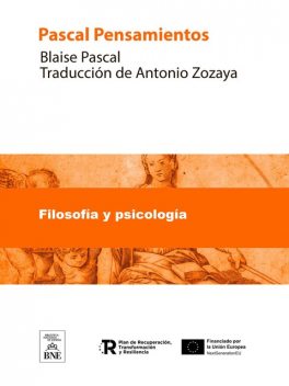 Pascal Pensamientos, Blaise Pascal