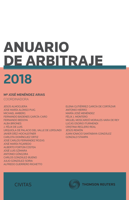 Anuario de arbitraje 2018, Mª José Menéndez Arias