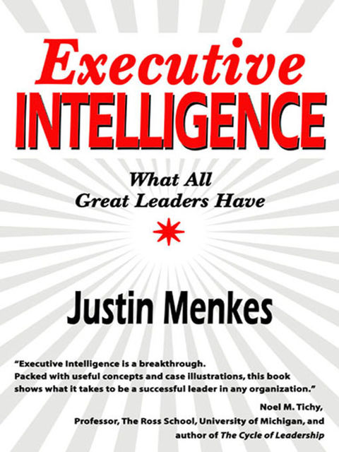 Executive Intelligence, Justin Menkes