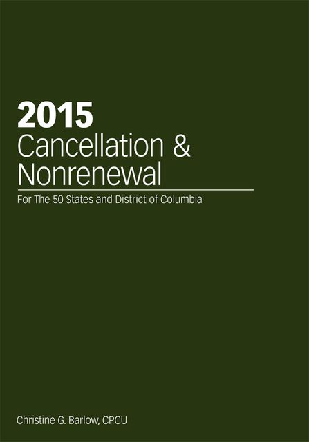 2015 Cancellation & Nonrenewal, Christine G.Barlow