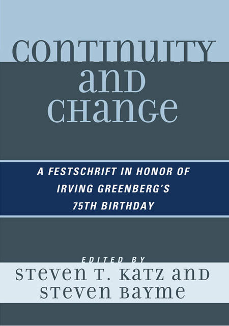 Continuity and Change, Steven T.Katz
