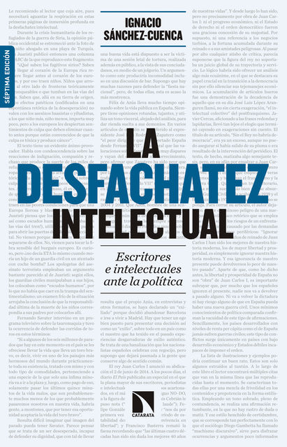 La desfachatez intelectual, Ignacio Sánchez-Cuenca