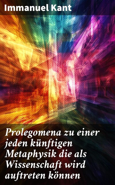 Prolegomena zu einer jeden künftigen Metaphysik die als Wissenschaft wird auftreten können, Immanuel Kant