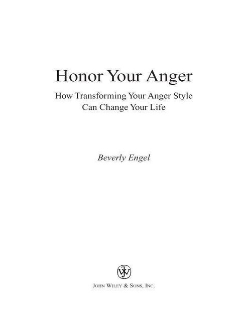 Honor Your Anger, Beverly Engel