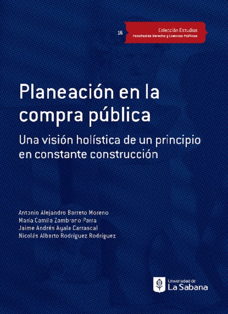 Planeación en la compra pública, Varios Autores