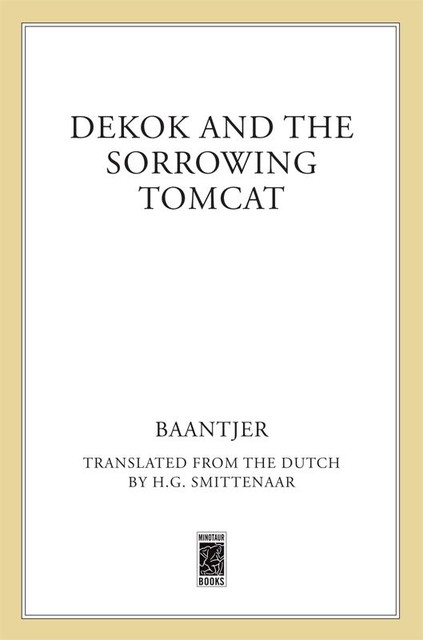 DeKok and the Sorrowing Tomcat, Baantjer