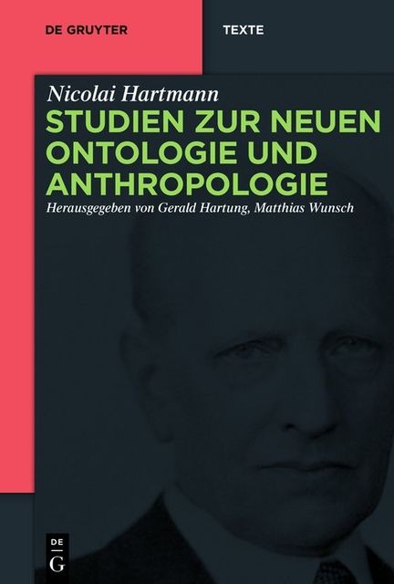 Studien zur Neuen Ontologie und Anthropologie, Nicolai Hartmann