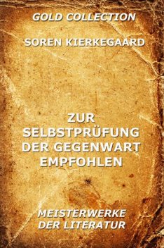 Zur Selbstprüfung der Gegenwart empfohlen, Søren Kierkegaard