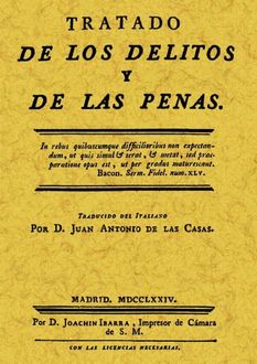 Tratado De Los Delitos Y De Las Penas, Cesare Beccaria