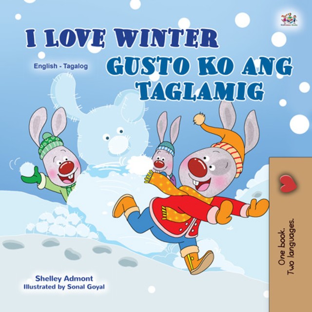 I Love Winter Gusto Ko ang Taglamig, KidKiddos Books, Shelley Admont