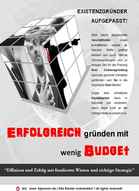 Existenzgründer aufgepasst! Erfolgreich gründen mit wenig Budget, Stefan Müller