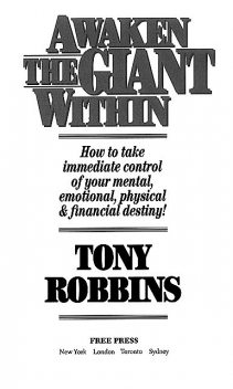 Awaken the Giant Within, Tony Robbins