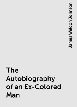 The Autobiography of an Ex-Colored Man, James Weldon Johnson