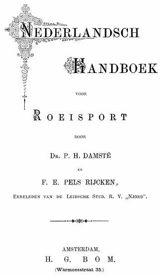 Nederlandsch handboek voor roeisport, Pieter Helbert Damsté