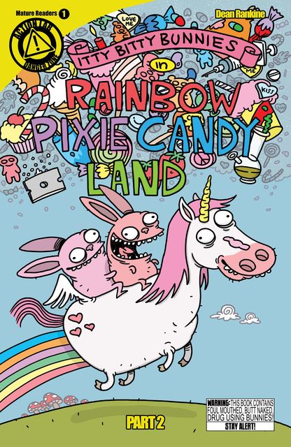 Itty Bitty Bunnies in Rainbow Pixie Candy Land #2, Dean Rankine