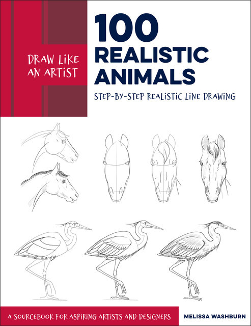 Draw Like an Artist: 100 Realistic Animals, Melissa Washburn