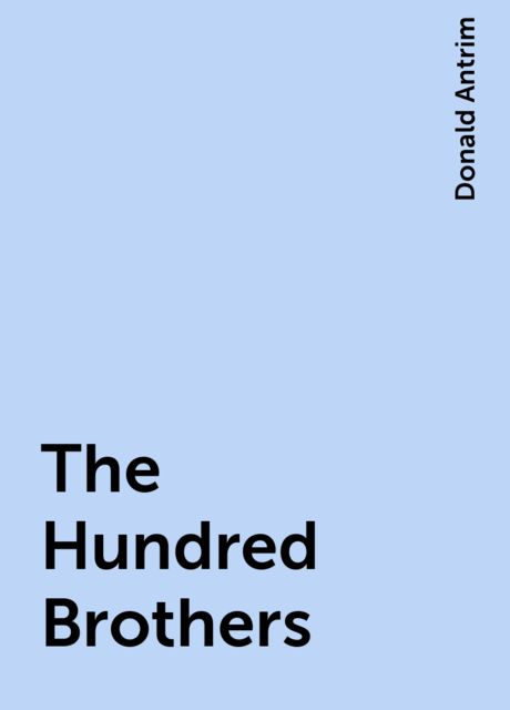 The Hundred Brothers, Donald Antrim