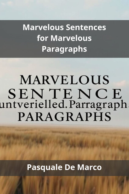 Marvelous Sentences for Marvelous Paragraphs, Pasquale De Marco