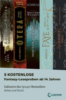 5 kostenlose Fantasy-Leseproben ab 14 Jahren, Ava Reed, Victoria Schwab, Katharina Herzog, Katharina Hartwell, Namina Forna