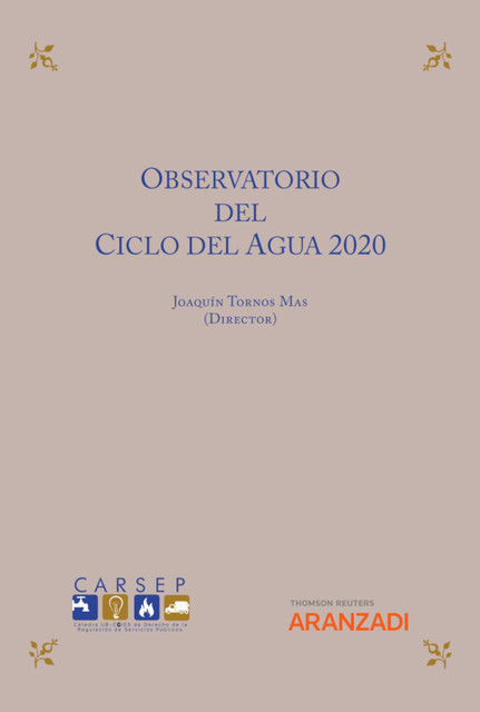 Observatorio del ciclo del agua 2020, Joaquín Tornos Mas