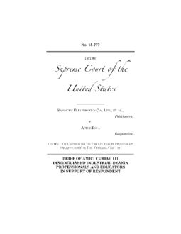 Brief Of Amici Curiae 111 Distinguished Industrial Design Professionals And EducatorsIn Support Of Respondent, Charles Mauro