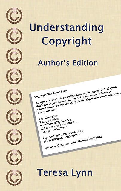 Understanding Copyright, Teresa Lynn