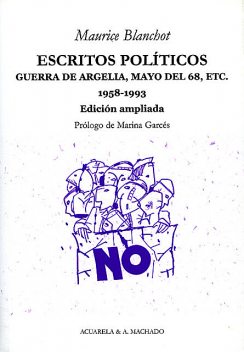 Escritos políticos, Maurice Blanchot