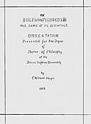 On Sulphonfluoresceïn and some of its Derivatives, C.W. Hayes