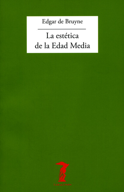 La estética de la Edad Media, Edgar de Bruyne
