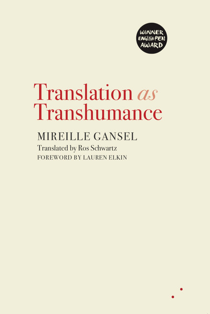 Translation as Transhumance, Mireille Gansel