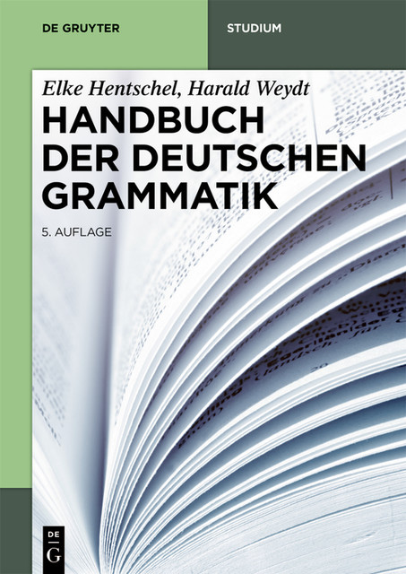 Handbuch der Deutschen Grammatik, Elke Hentschel, Harald Weydt
