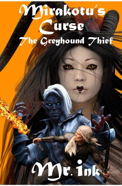 Mirakotu's Curse: The Greyhound Thief, ink