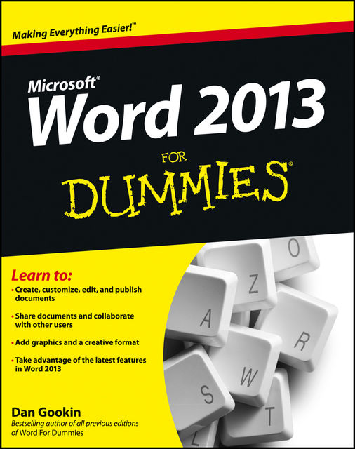 Word 2013 For Dummies, Dan Gookin