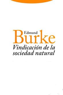 Vindicación de la sociedad natural, Edmund Burke