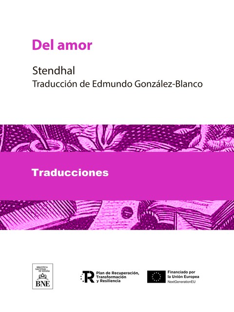 Del amor, Stendhal