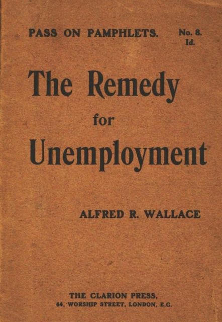 The Remedy for Unemployment, Alfred Russel Wallace
