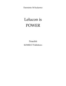 Lelucon Is Power, Darminto M Sudarmo