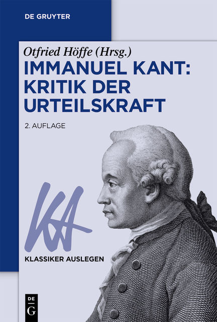 Immanuel Kant: Kritik der Urteilskraft, Otfried Höffe