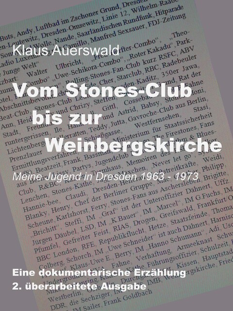Vom Stones-Club bis zur Weinbergskirche, Klaus Auerswald