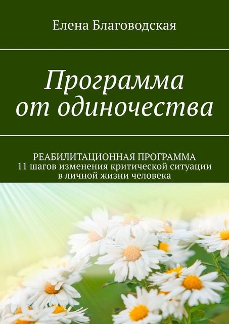 Программа от одиночества. РЕАБИЛИТАЦИОННАЯ ПРОГРАММА. 11 шагов изменения критической ситуации в личной жизни человека, Елена Благоводская