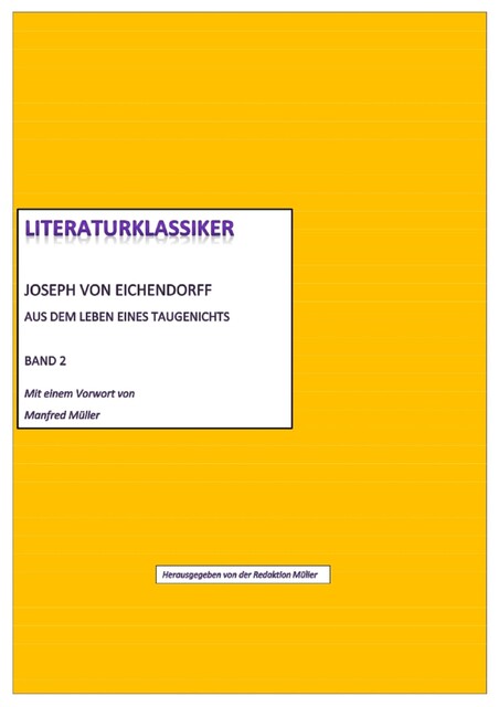 Literaturklassiker Band 2, Joseph von Eichendorff