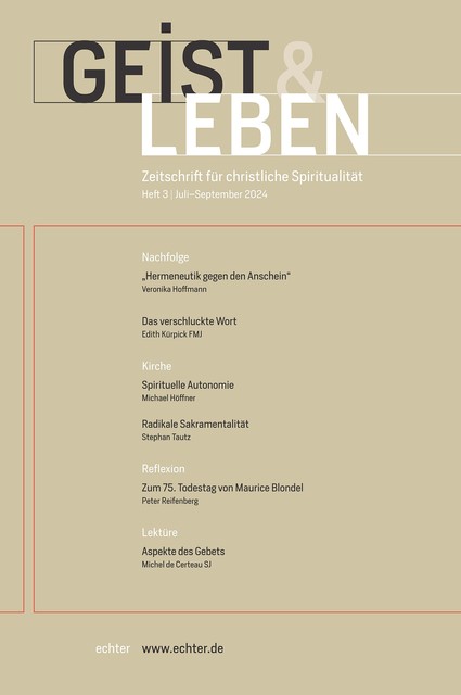 Geist & Leben 3/2024, Christoph Benke, Echter Verlag