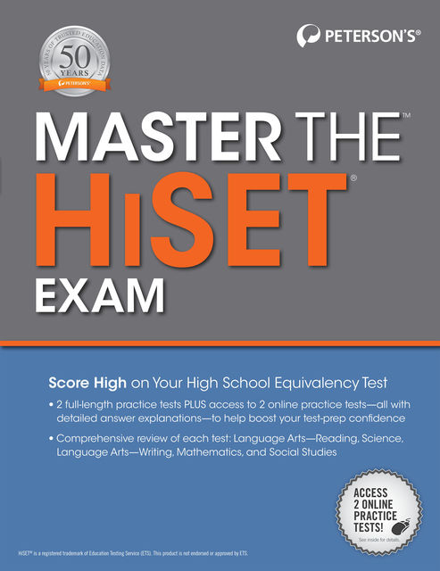 Master the HiSet, 1st edition, Peterson's