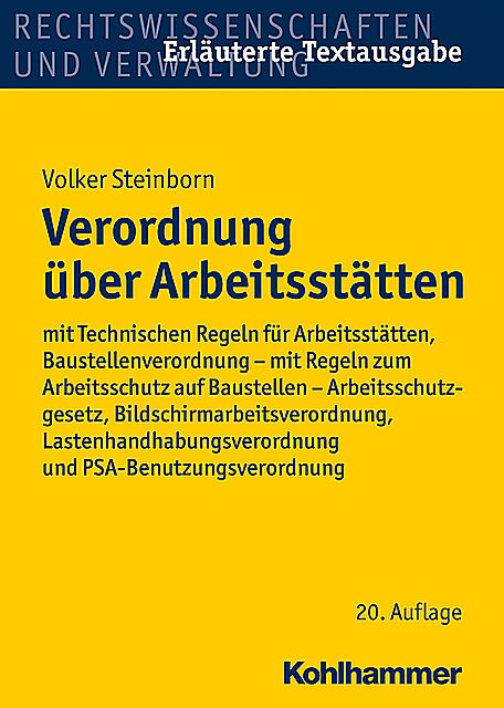 Verordnung über Arbeitsstätten, Volker Steinborn