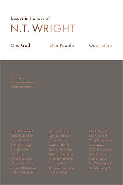 One God, One People, One Future, Eric Lewellen, John Anthony Dunne