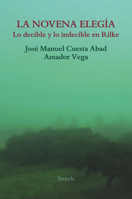 La novena elegía, Amador Vega, José Manuel Cuesta Abad