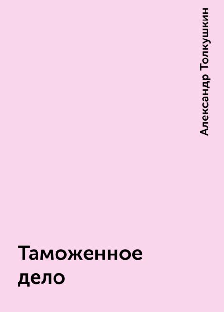 Таможенное дело, Александр Толкушкин